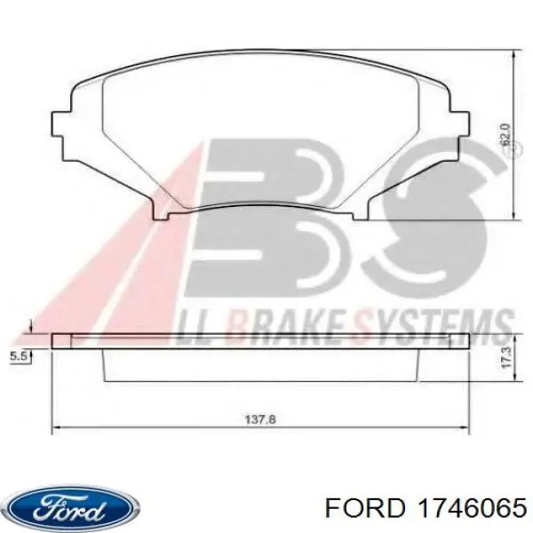 Zestaw sprzęgła (3 części) Ford 1746065 cena, od 4268,59 USD