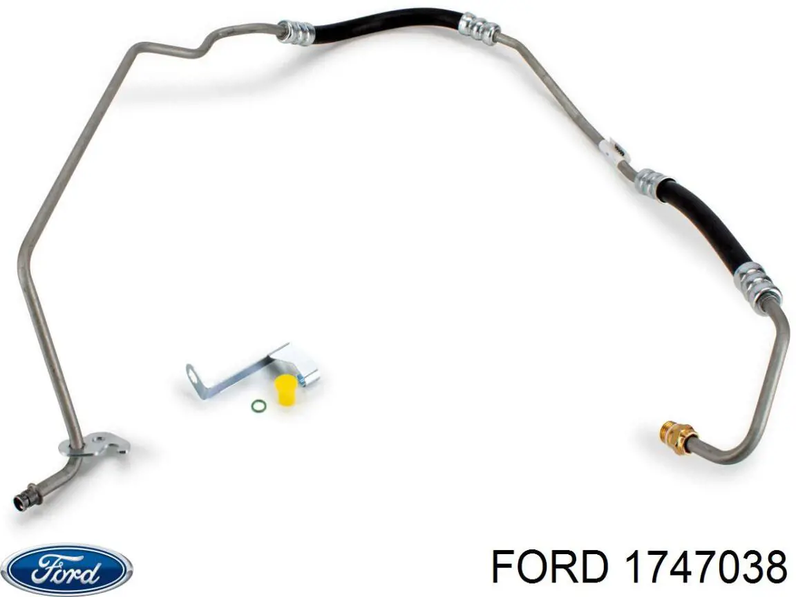 Przewód hydraulicznego układu wspomagania wysokiego ciśnienia, od pompy do maglownicy (mechanizmu) Ford 1747038 cena, od 79,87 USD