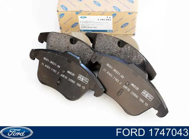 1747043 Ford Klocki hamulcowe przednie tarczowe