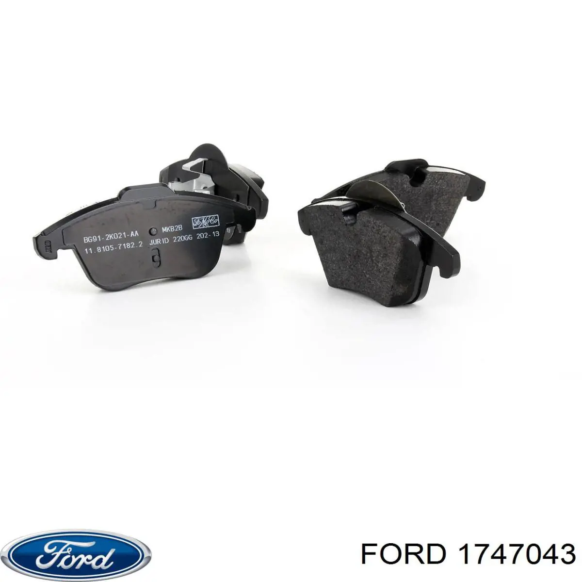 Do koszyka 1747043 Ford Klocki hamulcowe przednie tarczowe