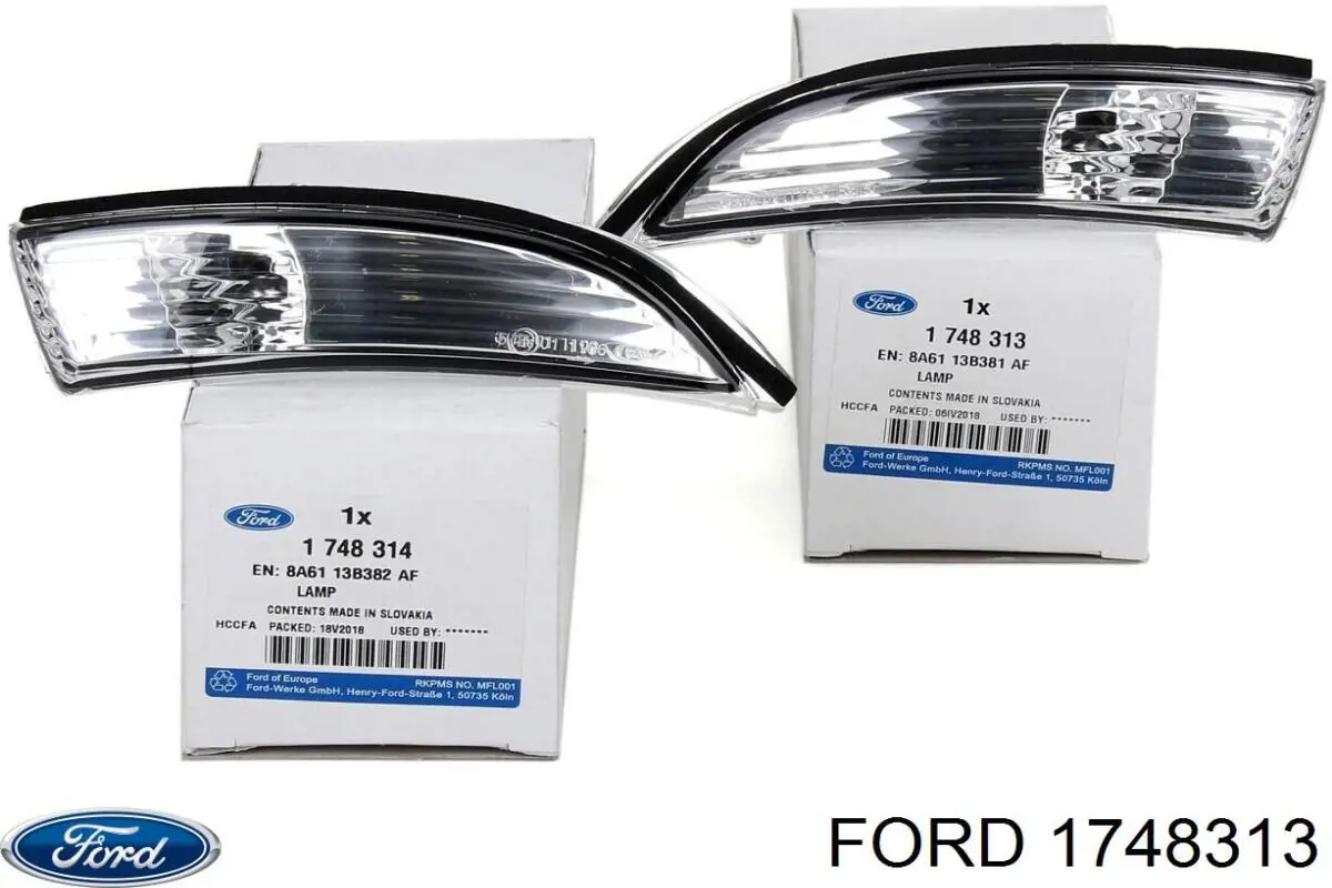 Do koszyka 1748313 Ford Kierunkowskaz lusterka lewy