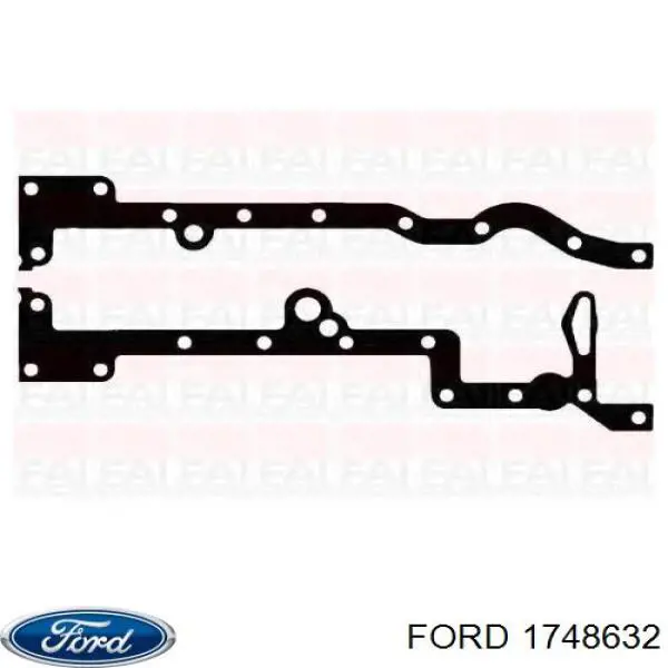 1748632 Ford Uszczelka miski olejowej kadłuba (bloku silnika) górna