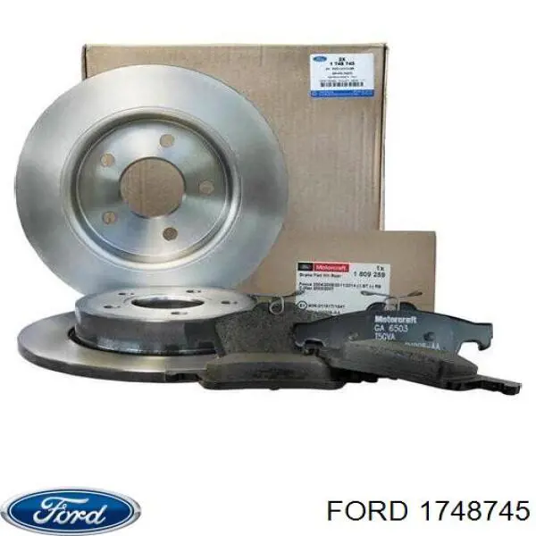 Do koszyka 1748745 Ford Tarcza hamulcowa tylna
