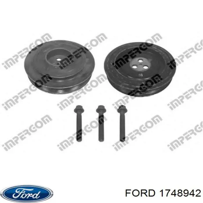 Do koszyka 1748942 Ford Koło pasowe wału korbowego