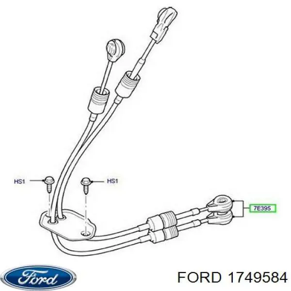 Linka dźwigni zmiany biegów podwójna Ford 1749584 cena, od 83,54 USD
