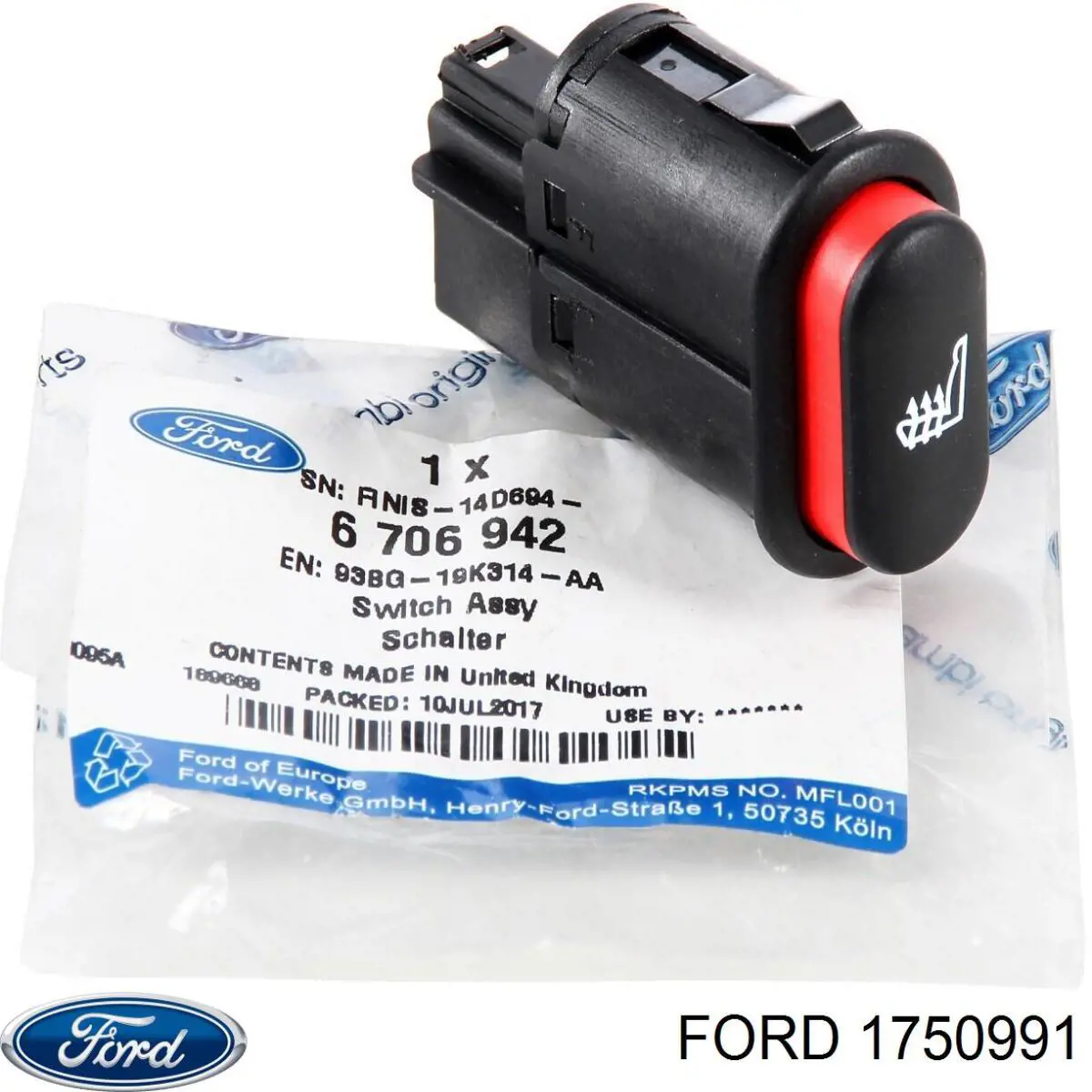 Pas napędowy mechanizmów Ford 1750991 cena, od 48,36 USD