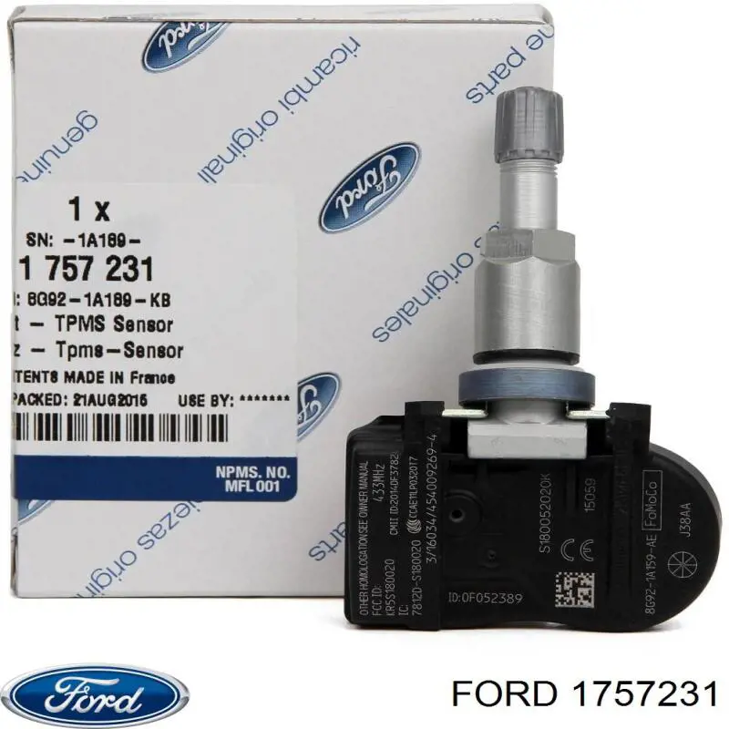Czujnik ciśnienia w oponach Ford 1757231 cena, od 63,36 USD