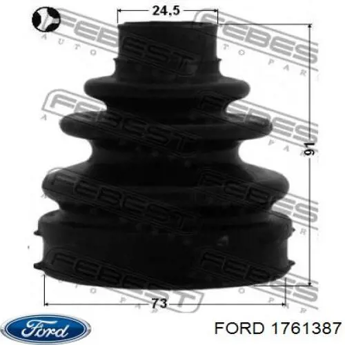 Osłona przegubu homokinetycznego półosi przedniej zewnętrzna Ford 1761387 cena, od 24,60 USD