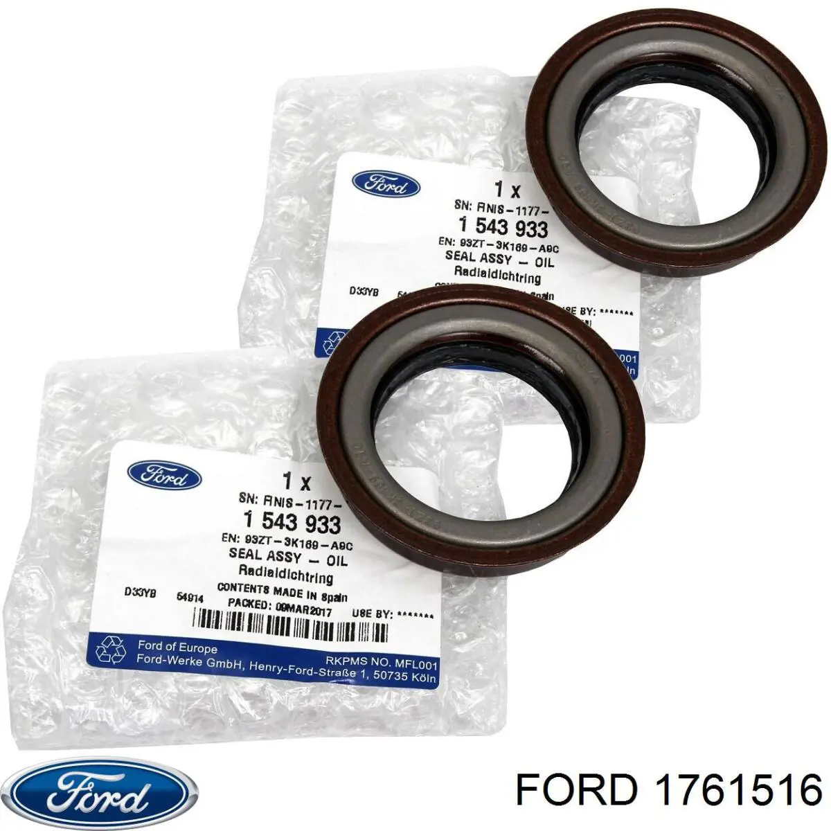 1761516 Ford Króciec wentylacji kadłuba (separatora oleju)