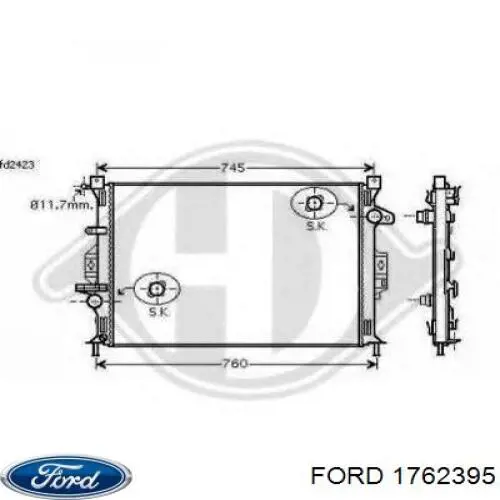 1762395 Ford chłodnica silnika