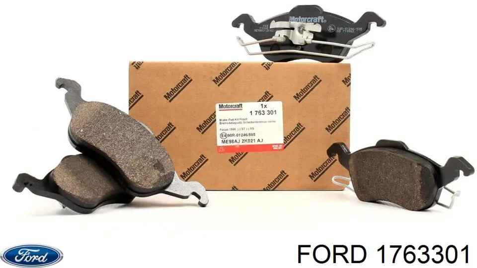 Klocki hamulcowe przednie tarczowe Ford 1763301 cena, od 26,77 USD