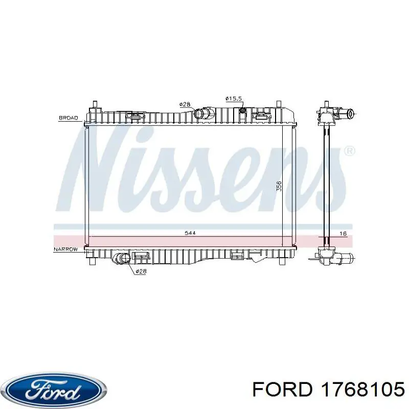 1768105 Ford Chłodnica silnika