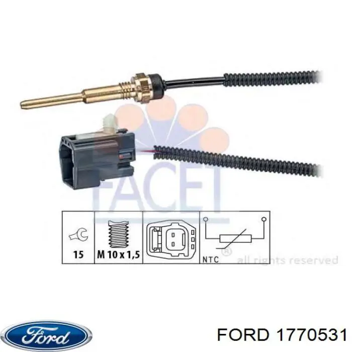 1770531 Ford Czujnik temperatury płynu chłodzącego