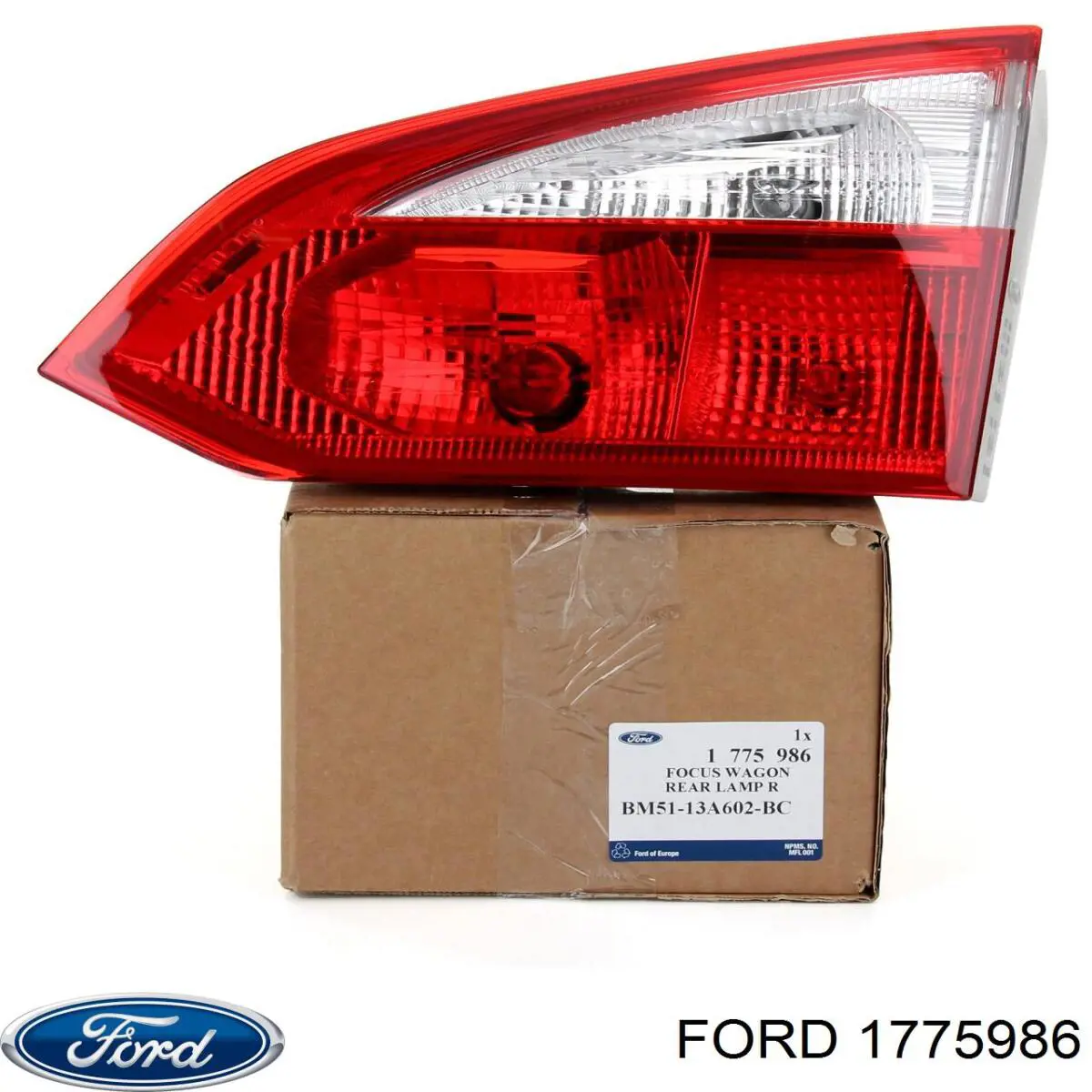 Lampa zespolona tylna prawa wewnętrzna Ford 1775986 cena, od 95,34 USD