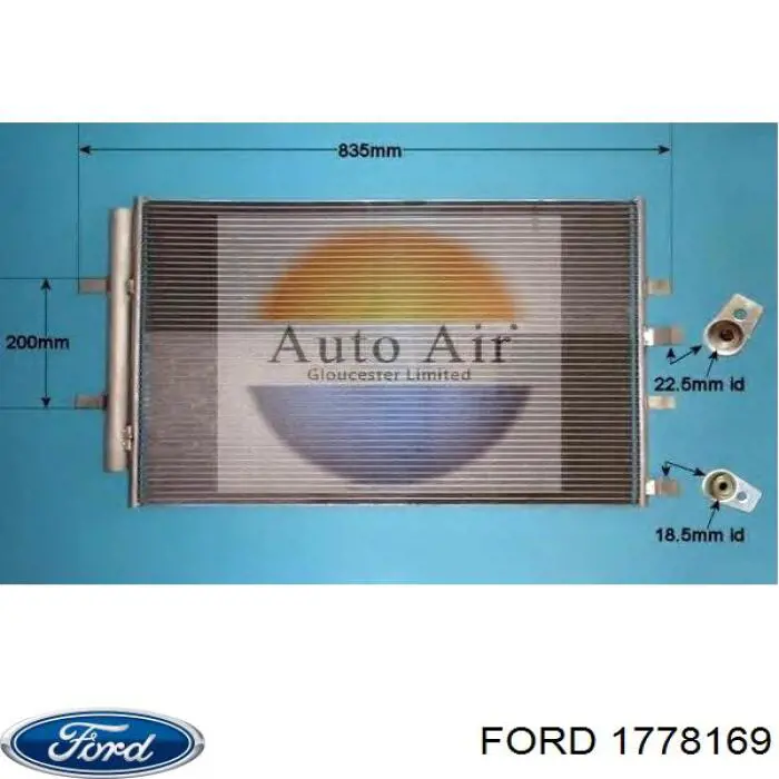 1778169 Ford Chłodnica klimatyzacji