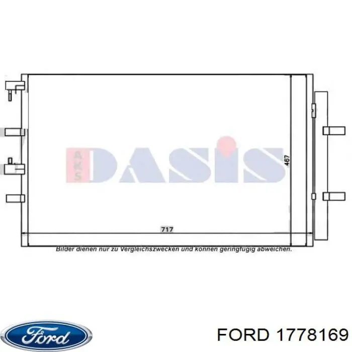 Chłodnica klimatyzacji Ford 1778169 cena, od 126,21 USD