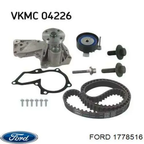 Do koszyka 1778516 Ford Pompa chłodząca wodna