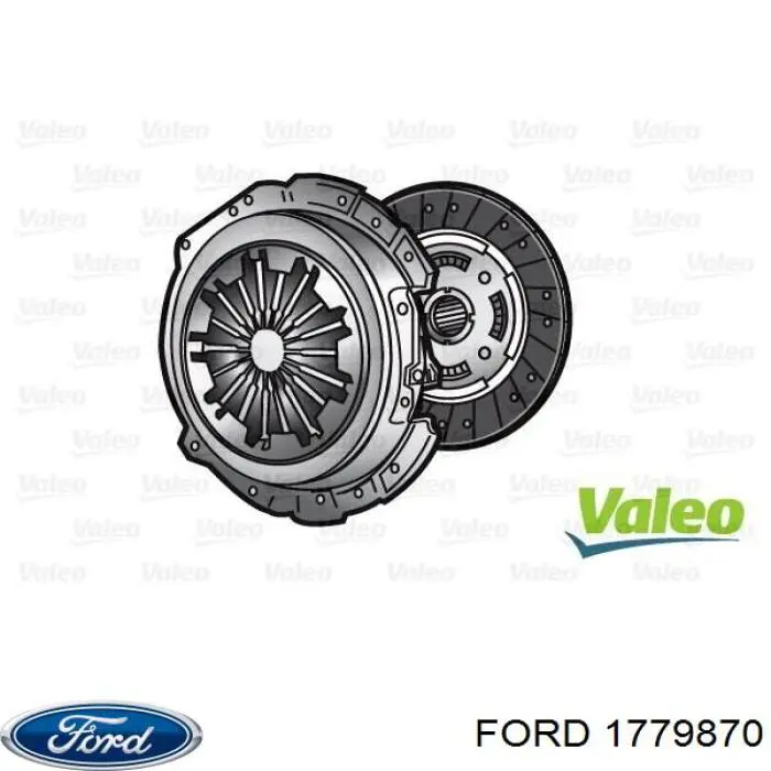 Zestaw sprzęgła (3 części) Ford 1779870 cena, od 105,31 USD