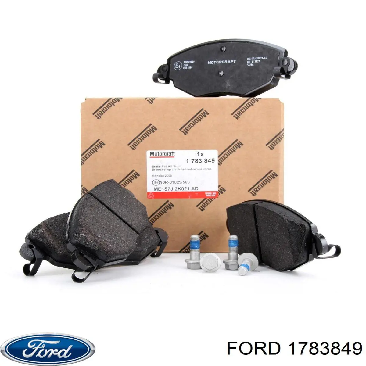 Klocki hamulcowe przednie tarczowe Ford 1783849 cena, od 25,78 USD