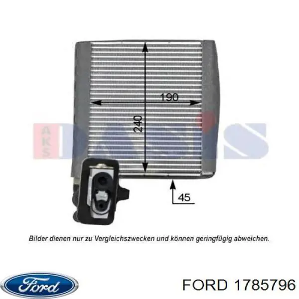 1785796 Ford Parownik klimatyzacji