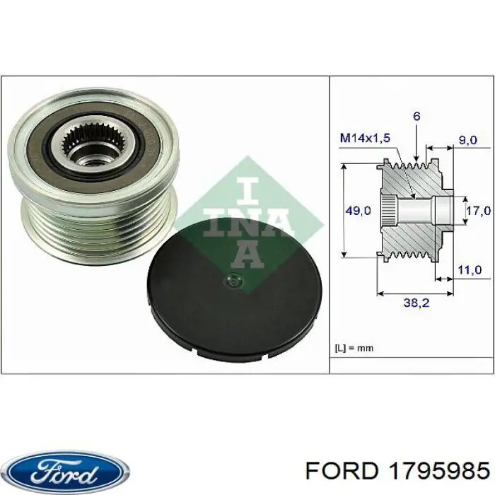 Do koszyka 1795985 Ford Alternator