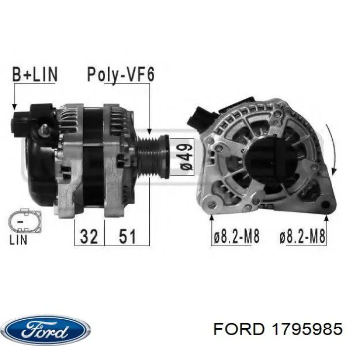1795985 Ford Alternator