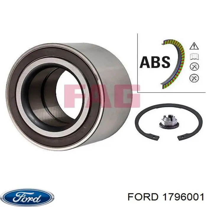 Łożysko piasty przedniej Ford 1796001 cena, od 42,15 USD