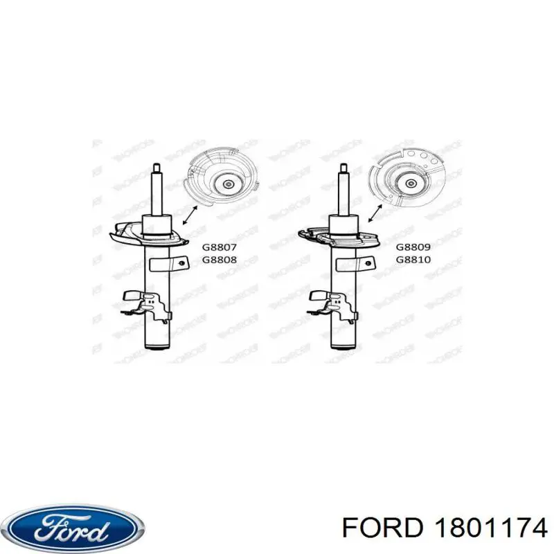 Amortyzator przedni lewy Ford 1801174 cena, od 63,25 USD
