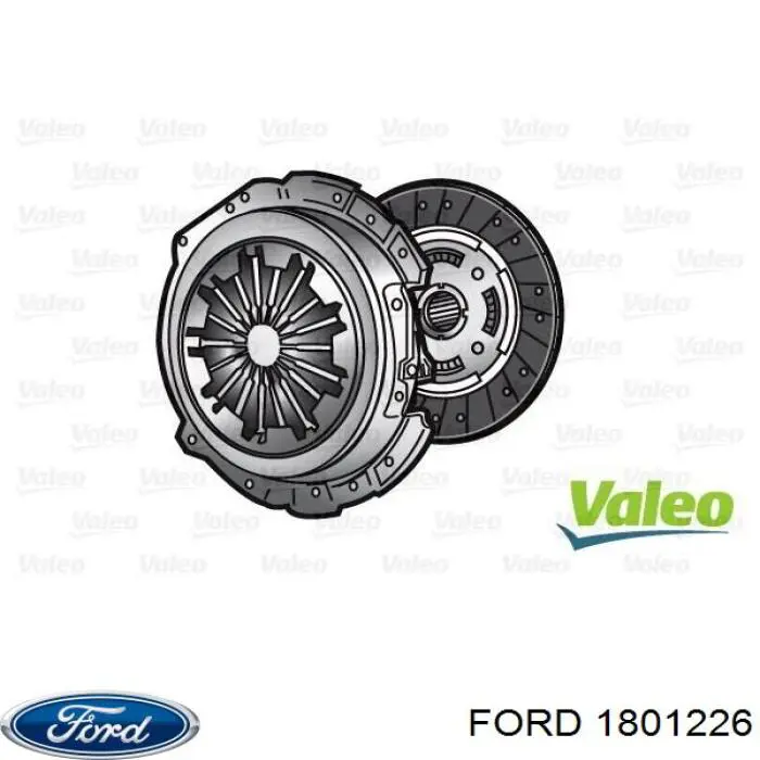 1801226 Ford Zestaw sprzęgła (3 części)