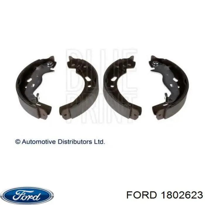 Do koszyka 1802623 Ford Klocki hamulcowe tylne bębnowe