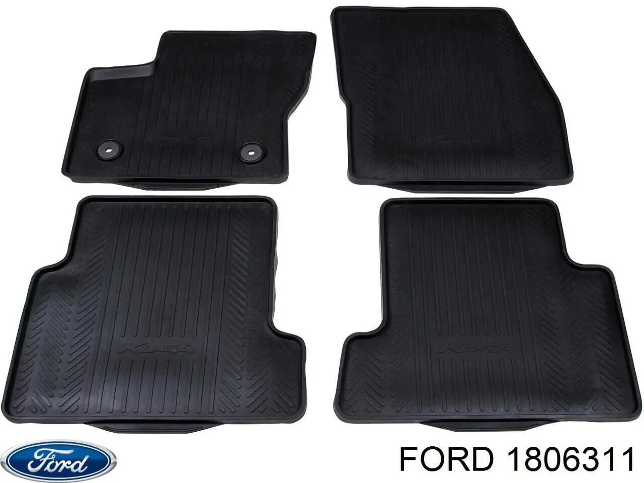 1806311 Ford Dywaniki przód+tył, komplet