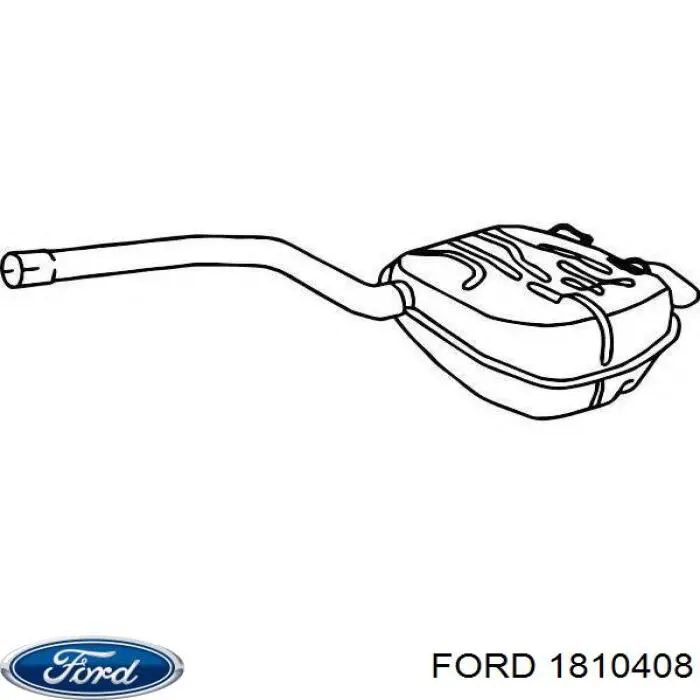 Tłumik, tylna część Ford 1810408 cena, od 91,08 USD