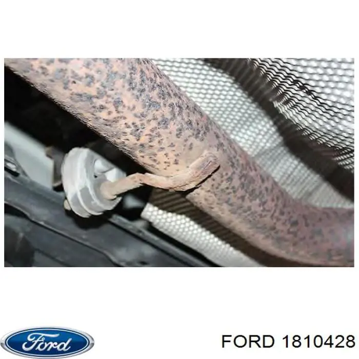Do koszyka 1810428 Ford Tłumik, tylna część