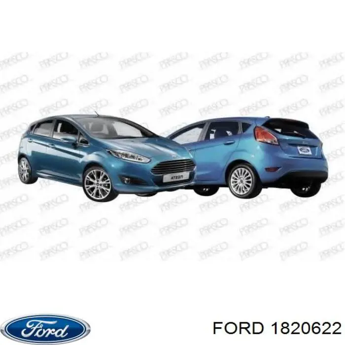 1820622 Ford zaślepka (kratki lamp przeciwmgielnych zderzaka przedniego lewa)