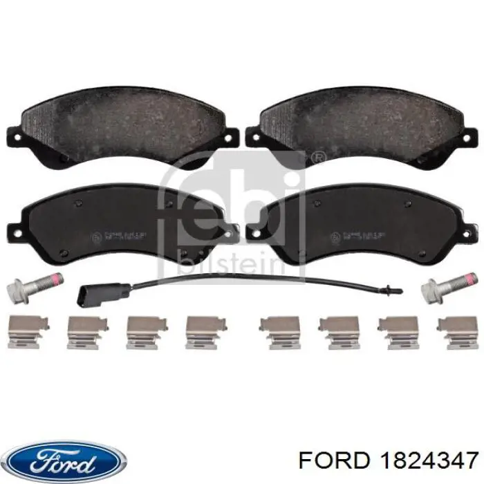 Klocki hamulcowe przednie tarczowe Ford 1824347 cena, od 29,10 USD