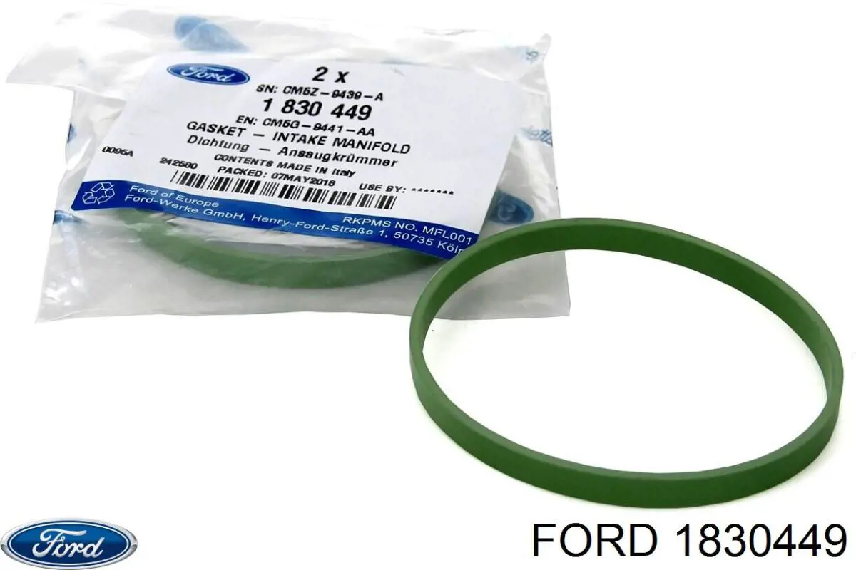 Uszczelka kolektora ssącego Ford 1830449 cena, od 23,71 USD