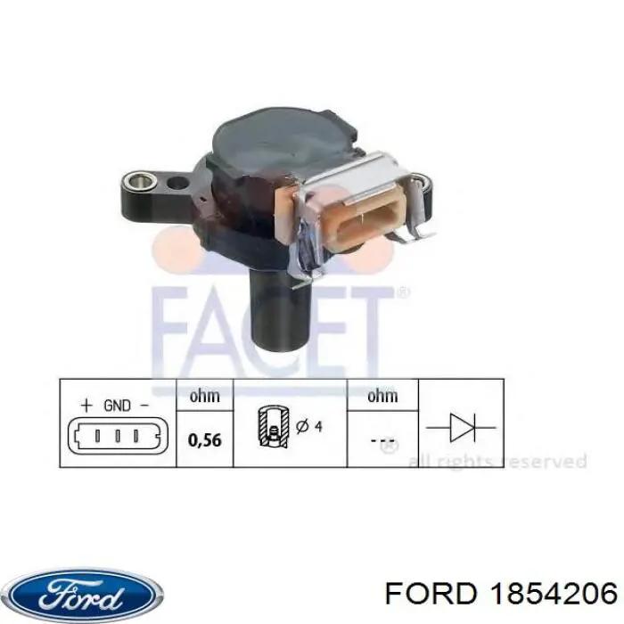 Do koszyka 1854206 Ford Pierścień uszczelniający wtryskiwacza