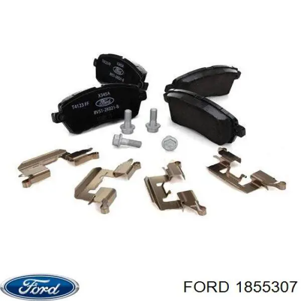Do koszyka 1855307 Ford Klocki hamulcowe przednie tarczowe