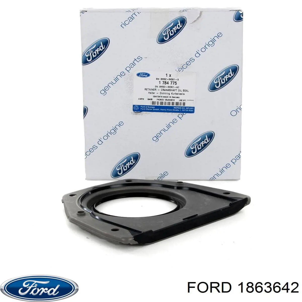 Do koszyka 1863642 Ford Uszczelniacz półosi prawej mostu przedniego