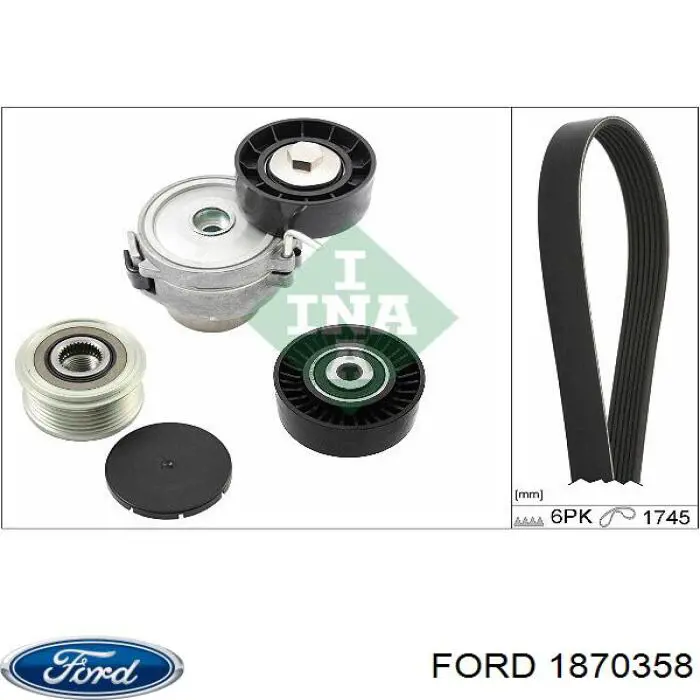 Napinacz paska napędowego Ford 1870358 cena, od 65,34 USD