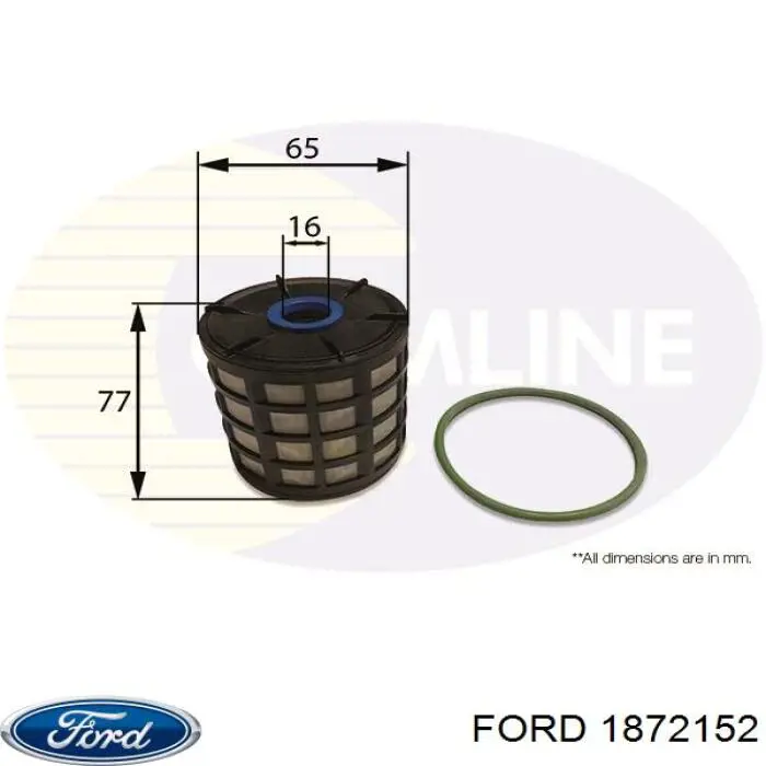 Do koszyka 1872152 Ford Filtr paliwa