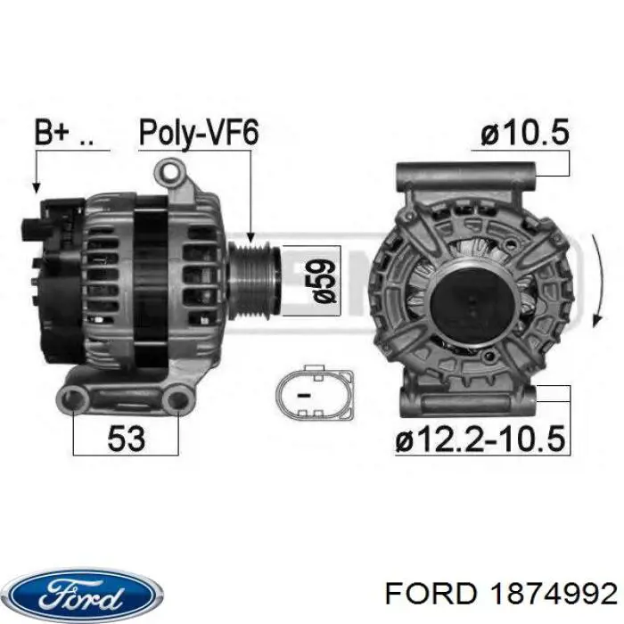 1874992 Ford Alternator