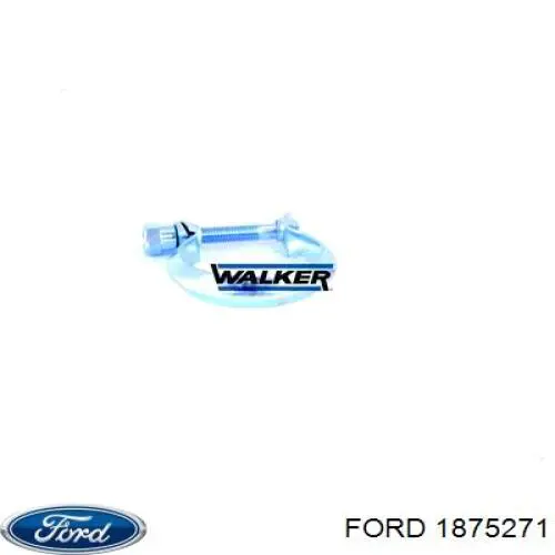 Do koszyka 1875271 Ford Wspornik (uchwyt) tłumika przedni