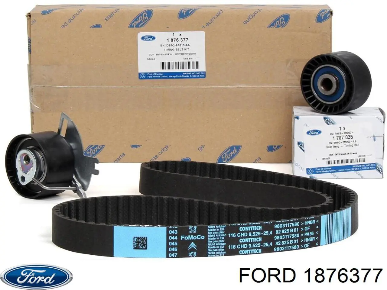 Do koszyka 1876377 Ford Pasek rozrządu, zestaw