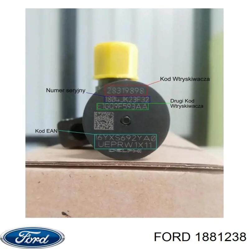 Wtryskiwacz paliwa Ford 1881238 cena, od 372,07 USD