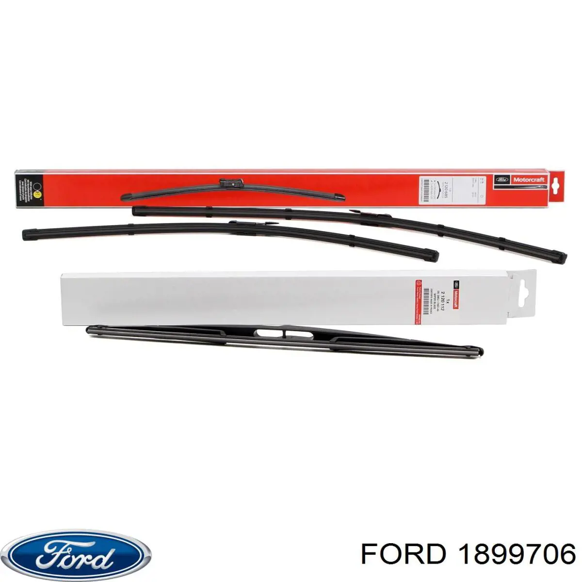 Pióro wycieraczki szyby przedniej, zestaw (2 szt.) Ford 1899706 cena, od 23,15 USD