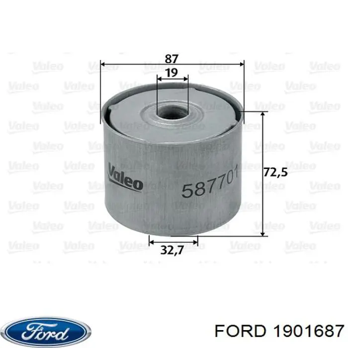 1901687 Ford Szyba przednia