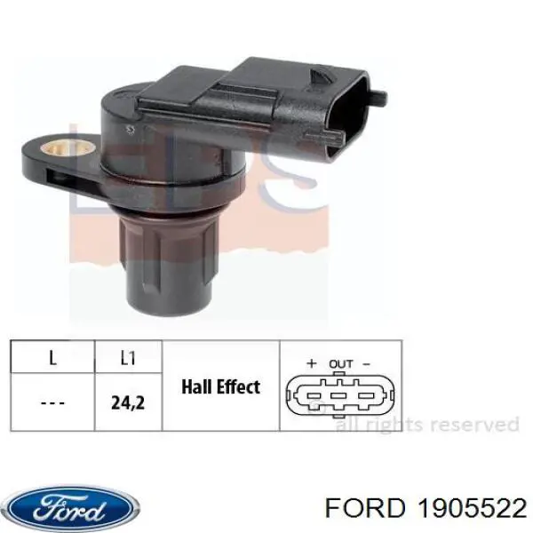 Czujnik położenia wałka rozrządu Ford 1905522 cena, od 29,85 USD