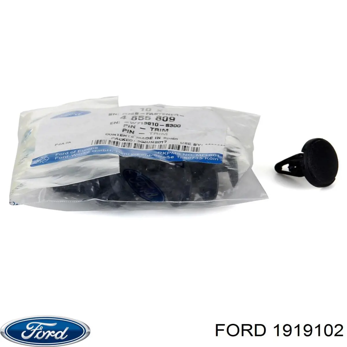 Nadkole błotnika przedniego prawe Ford 1919102 cena, od 56,18 USD