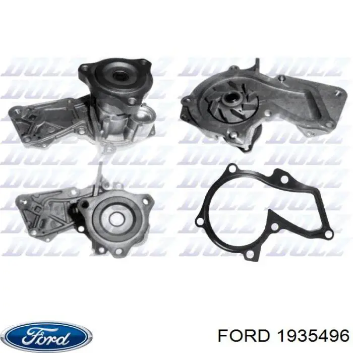 Pompa chłodząca wodna Ford DS7G8B595CB cena, od 52,70 USD